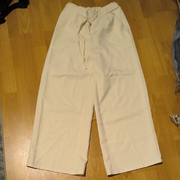 NWT Attention | Off-White Wide Leg Pants - Picture 1 of 4